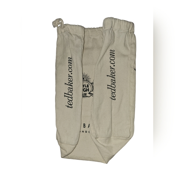 Ted Baker London Cotton Drawstring Dust Cover Bag Lined Storage Travel 23x30 cm - Picture 2 of 3